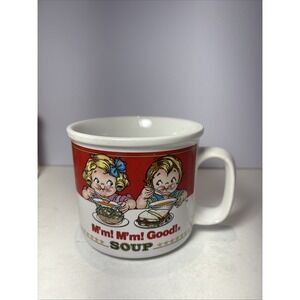 Vintage 1993 Campbell's Kids Soup Mug Cup Bowl Westwood International M'm! Good!